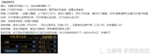 「话装备」DNF：100级有无神话套装伤害对比测试