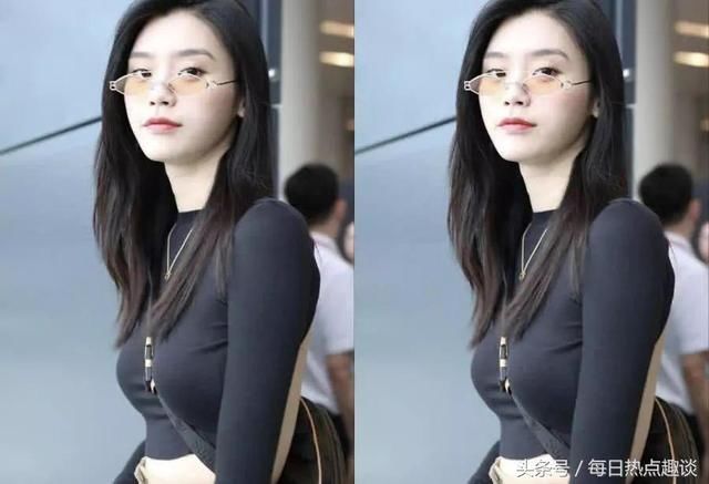 奚梦瑶最近疯狂秀美背，大胆穿衣超过柳岩