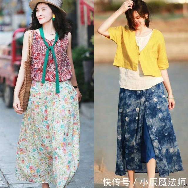  『技术活』美女穿搭：春夏季印花元素的穿搭火了，但要穿出高级感可是个技术活！