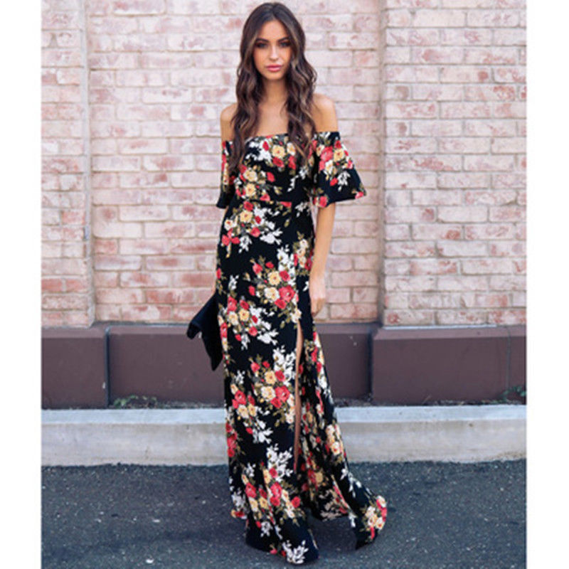 现在的女人果然胆大，吊带都不穿了，穿个抹胸裙直接出门，太性感