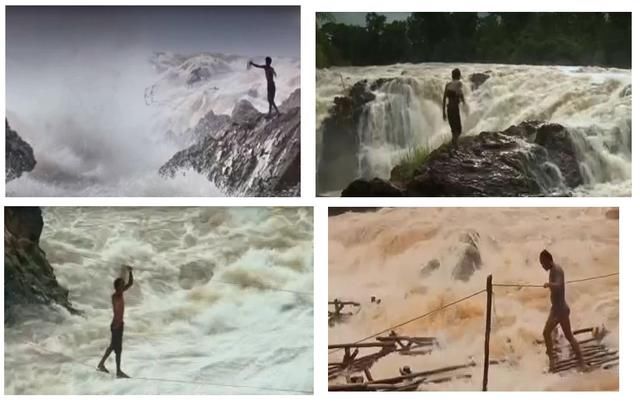 长见识了的走钢索打鱼，用生命在捕鱼的湄公河渔夫