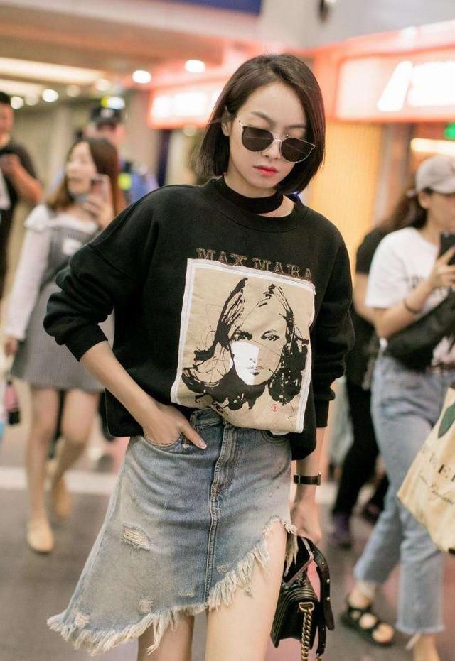 宋茜为显腿长真拼，裙子短就算了，还露出了半边大腿根来惊艳全场