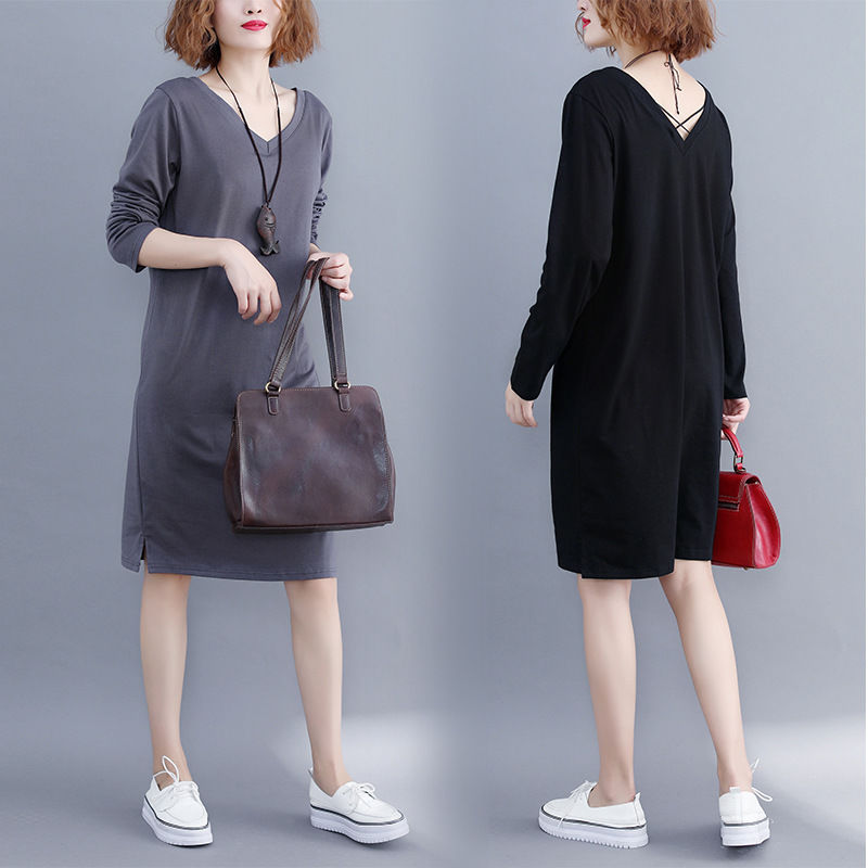 现在女人越来越会穿，棉麻衣+平底鞋，美出新高度，这才叫洋气