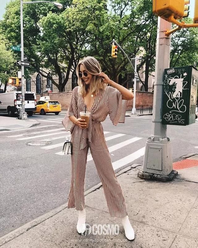 时髦办|盖章!何穗穿上酒红连体裤就是仙女本仙