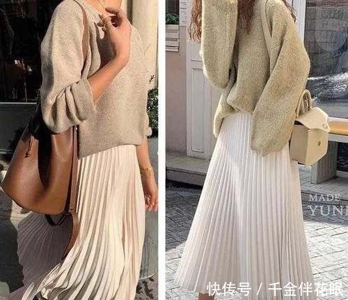  「穿搭」早春针织衫+阔腿裤这对cp你还不会搭配？这样穿时髦又显瘦