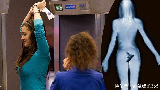 美国机场安检一幕，连美女的这些部位都不放过！