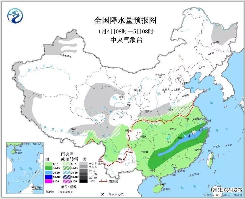 重要天气预警:明天起，我省将迎来大范围雨雪天气，持续5天!