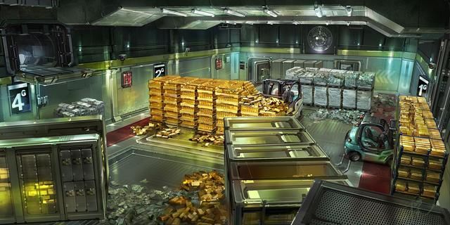 世界上最大的金库，储存了60个国家，8300吨金砖，还允许游客参观