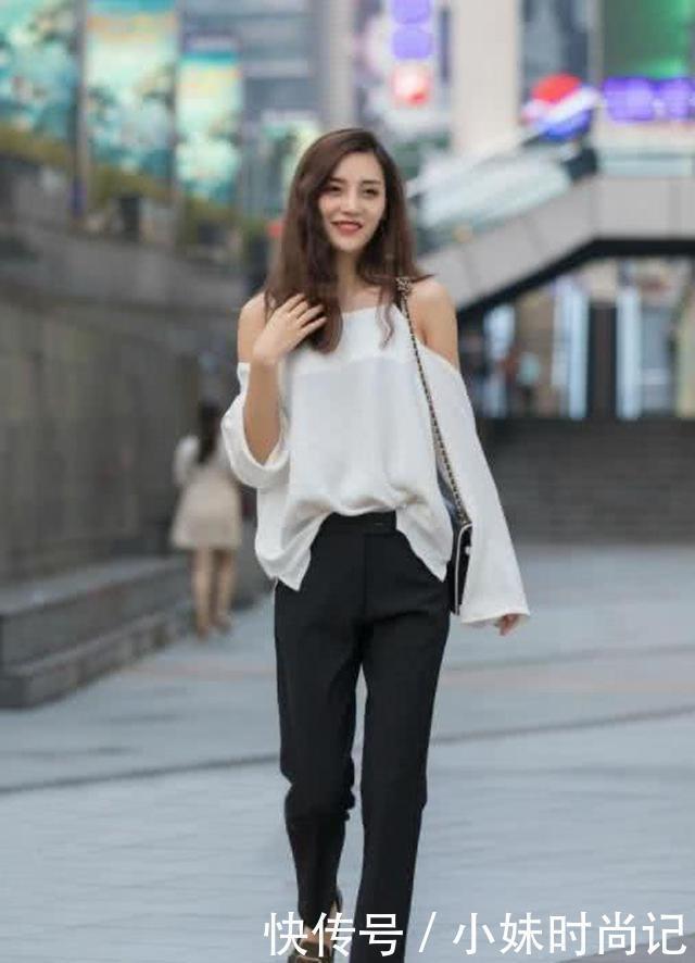 休闲装|街拍休闲装款式简单大方美观,彰显出清新减龄又唯美气质