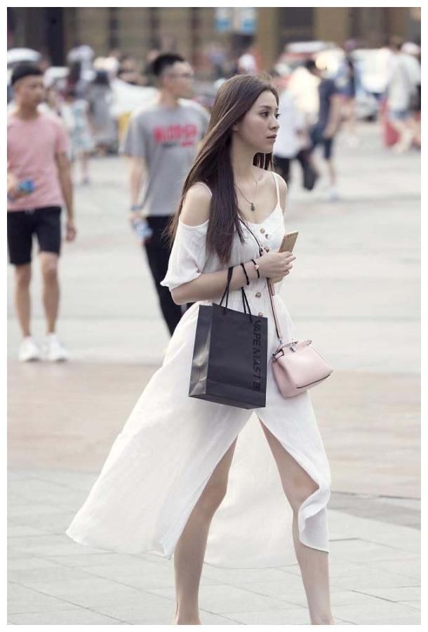 街拍:图1身姿摇曳，图3清新高雅，图8窈窕淑女