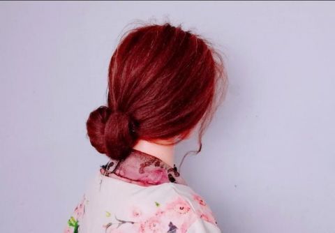  易学@简单易学的日常盘发发型，出门这样扎，优雅有气质