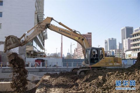  公司的工人@太原地铁建设有序推进