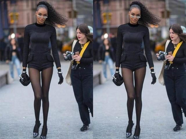 又被黑珍珠维密卓丹邓现身伦敦惊艳了，不愧是“全球最美面孔”