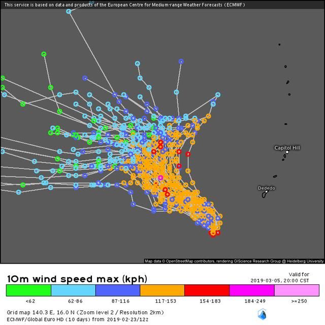台风蝴蝶突破17级完成大逆袭，但美国预报真正的巅峰还没到…