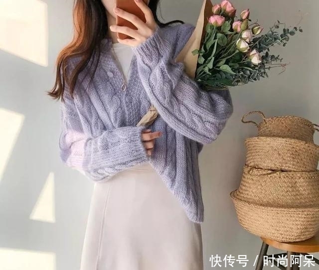 『你好』薄外套加仙女裙才是春天的打开方式,显瘦又显高,让你好看到爆