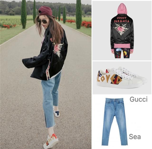 反季穿到底多时髦?韩雪牛仔外套看着就热，倪妮宋佳王智都在跟风