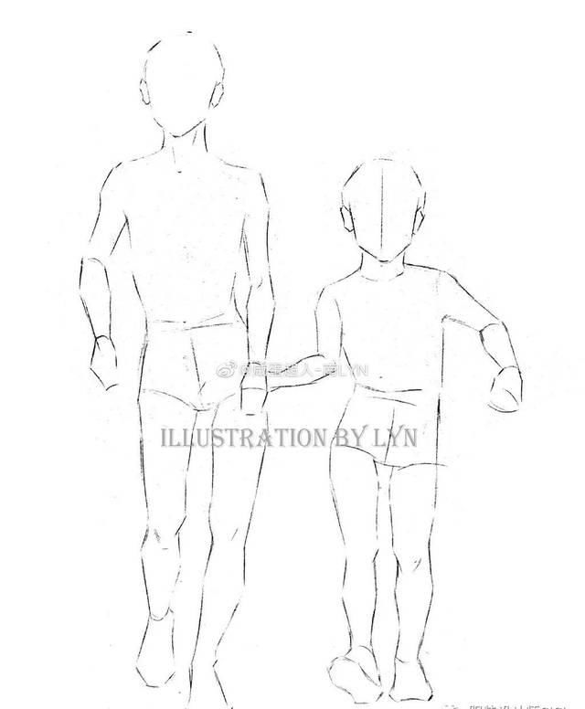  [模特的身]全新-160个服装人体动态【线稿】素材分享！（独家珍藏版）