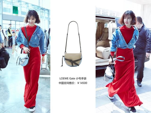 背同款包包出行，刘雯随性奚梦瑶酷帅，穿红裙的蔡依林居然有点甜