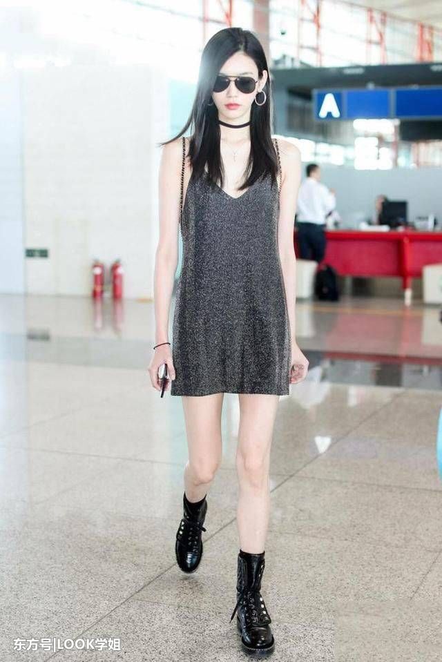 奚梦瑶真是够了，穿着睡裙出门，网友:一般人驾驭不住