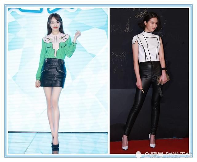 172唐嫣和170李溪芮，同穿高跟鞋秀漫画腿，谁是“中国第一腿精”