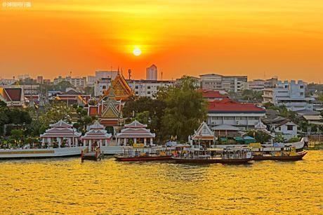 【看过】泰国曼谷“母亲河”,日落胜景浪漫醉人,这样的曼谷你看过吗