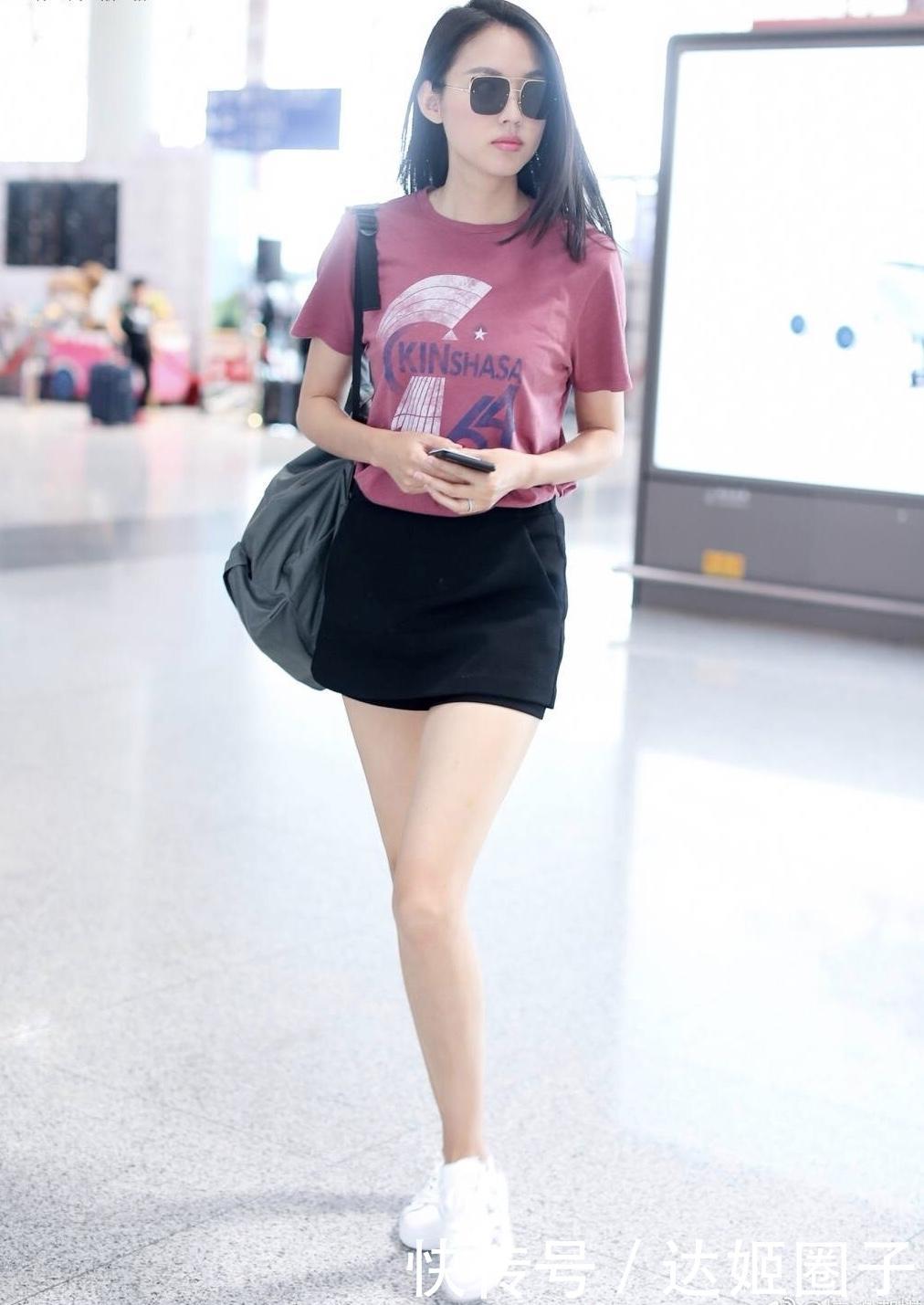 张梓琳的大长腿简直要“逆天”了,网友:这才是真正的腿精