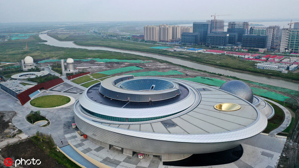 航拍上海天文馆 建成后将成全球最大天文馆