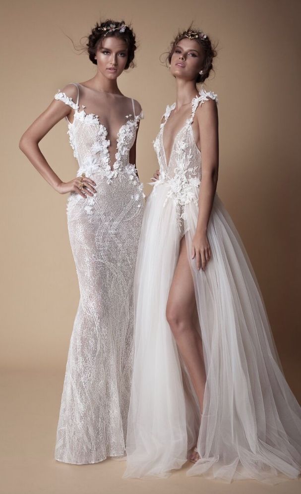 Berta婚纱:蕾丝与薄纱完美的结合带来天使般的魅力