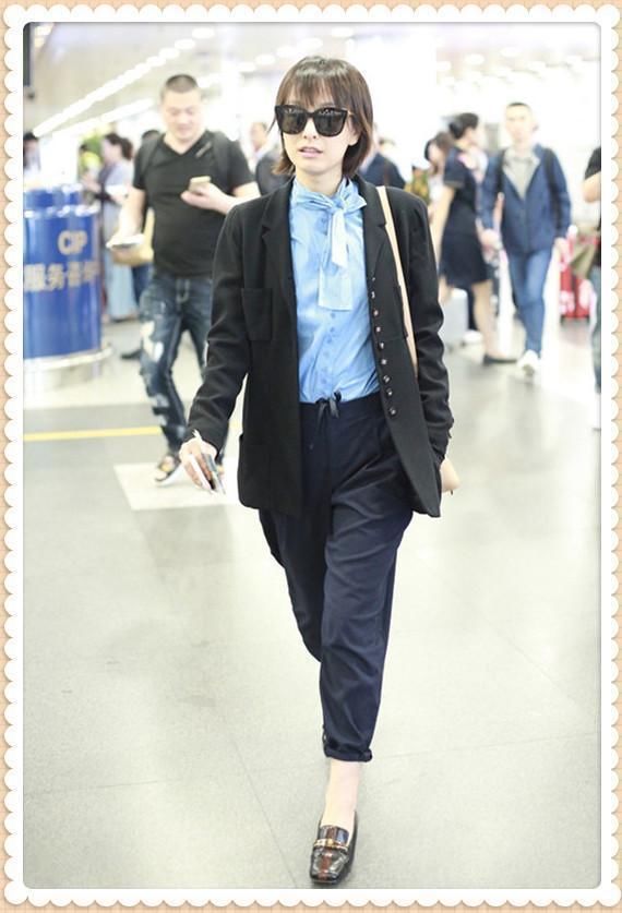 吴昕太自信了吧！160身高穿长衬衫非要露出来，不想却暴露小短腿