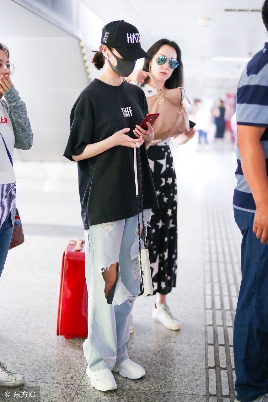 景甜遇上牛仔裤，简直完美