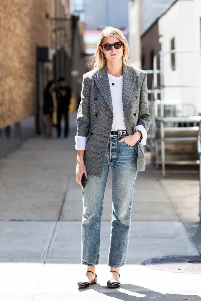  平底鞋+高腰裤穿得好，真没高跟鞋什么事了!