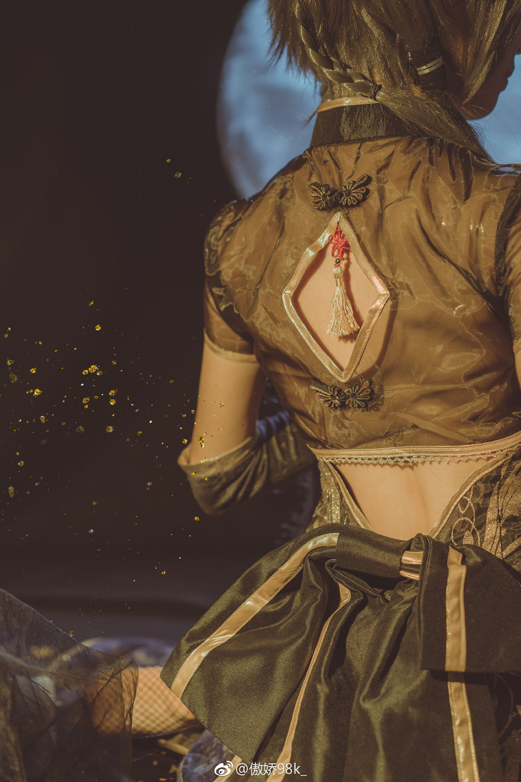 网袜不错 洛天依 金丝雀旗袍cosplay