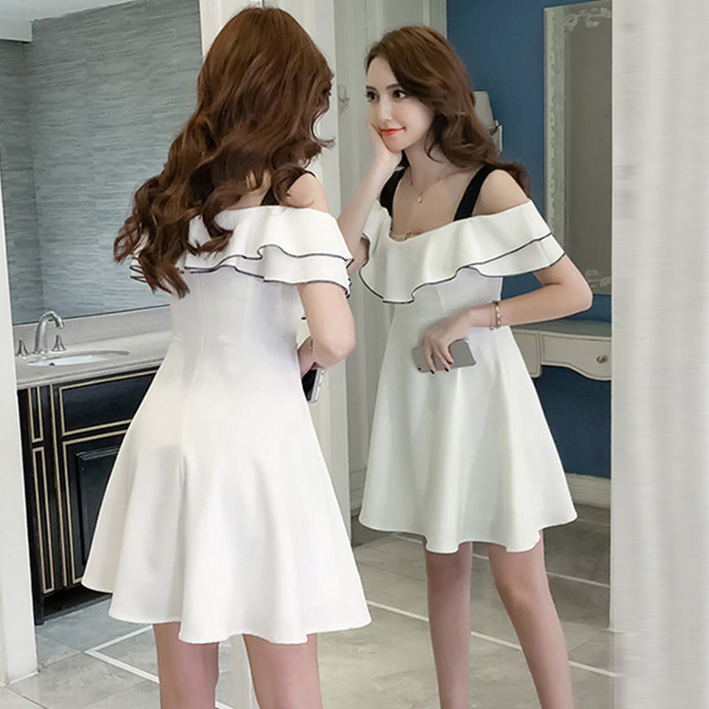 时尚的包臀裙，上特别修身显身材，自己都不知道自己身材这样好看