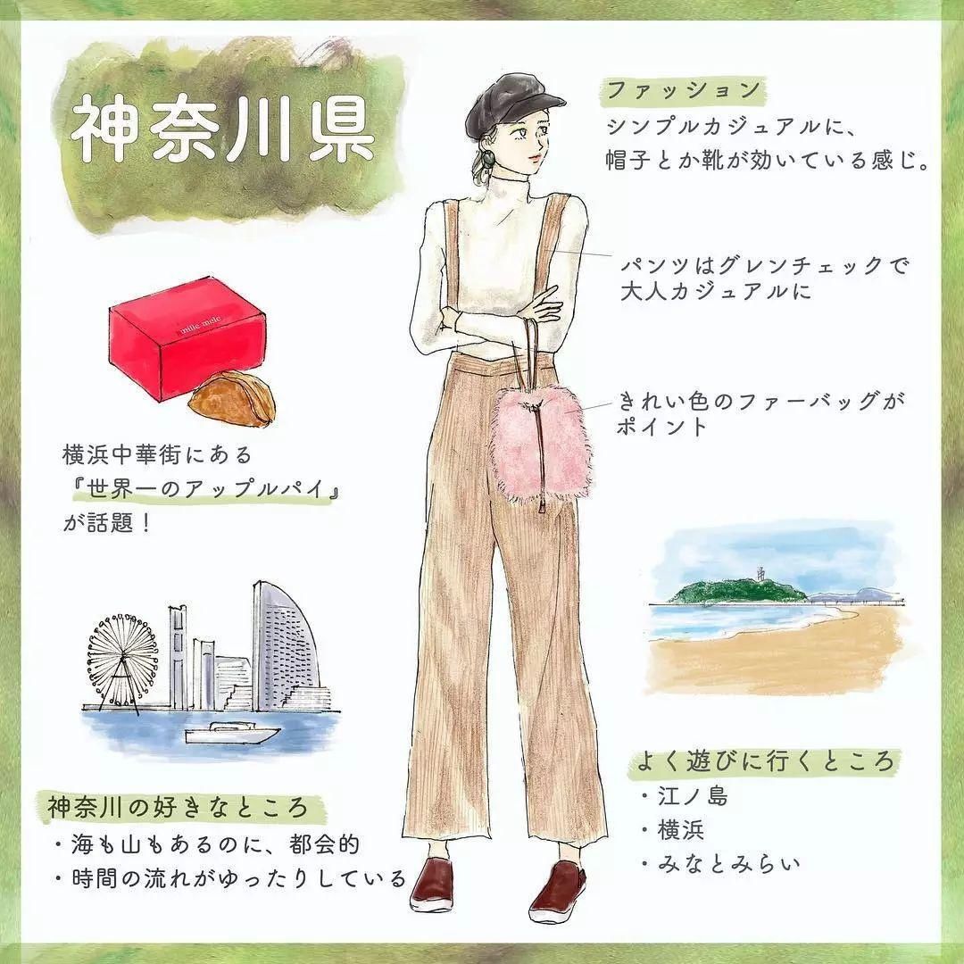 『全国』日本47个都道府县「全国女子图鉴」