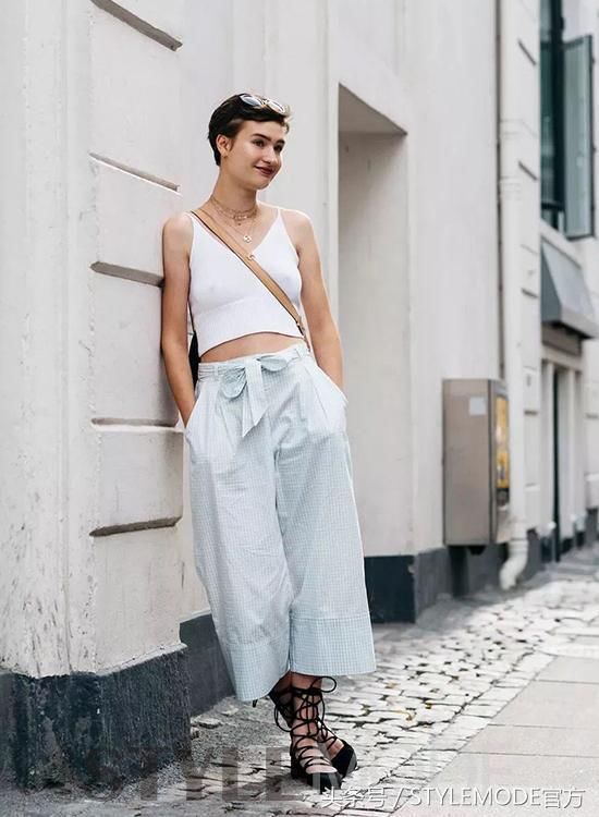 背心搭阔腿裤，大写加粗的高级清凉夏装！