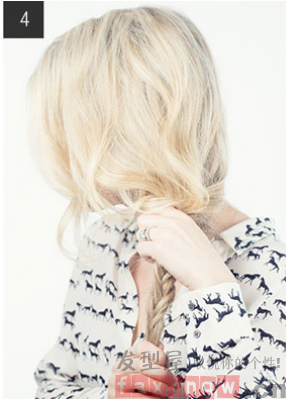 轻松教你扎出气质鱼骨辫 松散慵懒更显女神气质