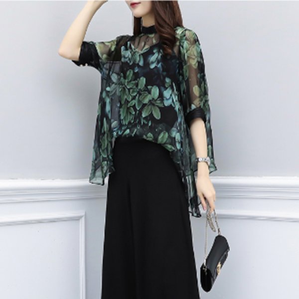 新款雪纺阔腿裤套装，一款比一款美，高雅时髦，贼迷人