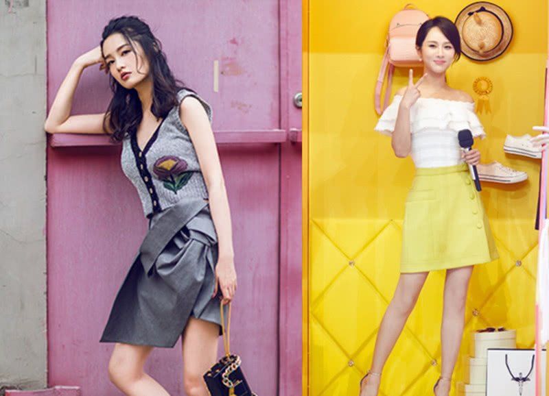 当28岁李沁和26岁杨紫同穿半身裙,网友,一个土气,一个女神