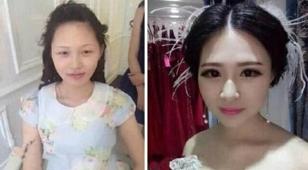 妹子结婚当天化妆后，新郎:是不是娶错人