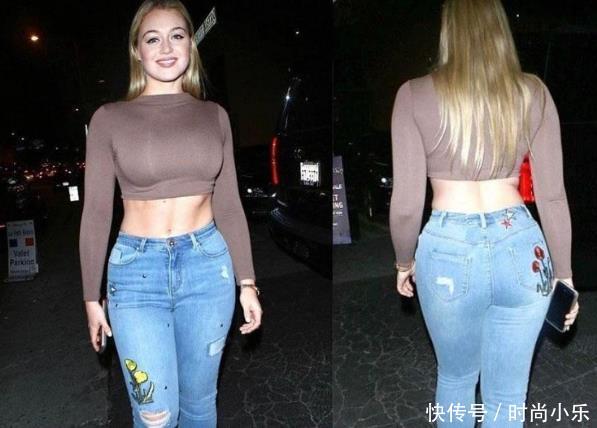 曼妙青春的牛仔裤美女，凸显魅力小蛮腰，很招人喜欢！