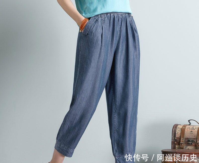 「有型」三伏天别穿连衣裙了,试试这些“天丝裤”,清凉舒适,时尚有型