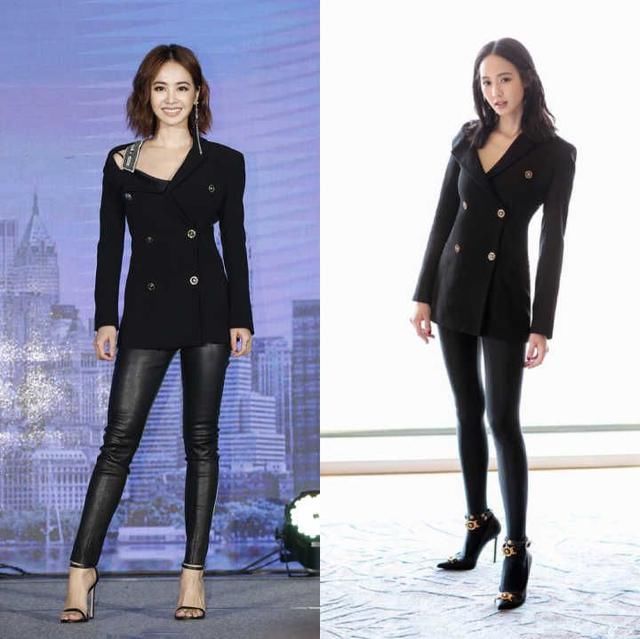 张钧甯身材好到没朋友，撞衫舞曲天后蔡依林，毫无压力的完胜！