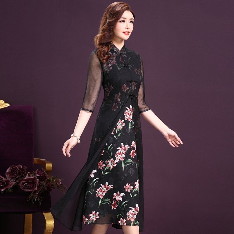 为了过中秋，小姨这裙子可找了几个月，比大牌子的显瘦洋气好千倍