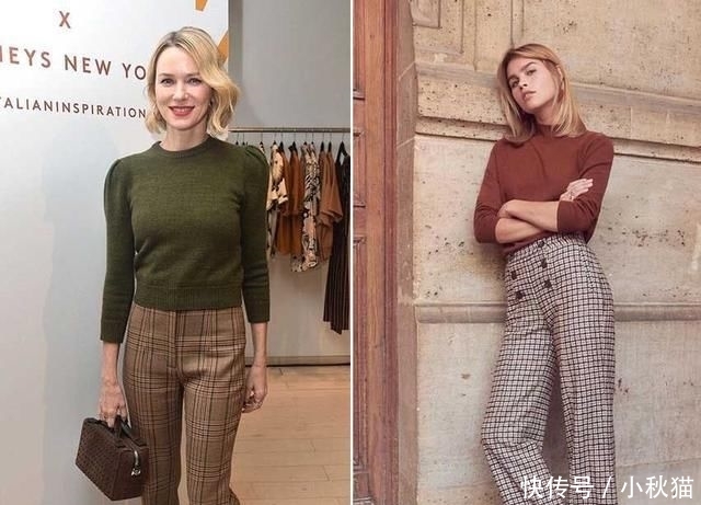 『正式』格纹裤如何搭配有技巧,既休闲又可正式,搭出女孩的帅气感!