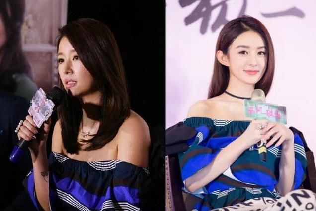 林心如和赵丽颖撞衫1.6万连衣裙，想差12岁的两人谁更胜一筹？