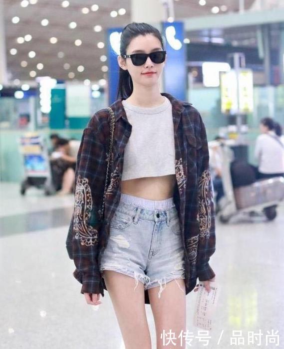 当182张梓琳和178奚梦瑶同穿短裤，网友：长相比身材更重要