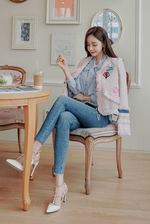 女神孙允珠，谧蓝风信子文艺青春海浪衬衫