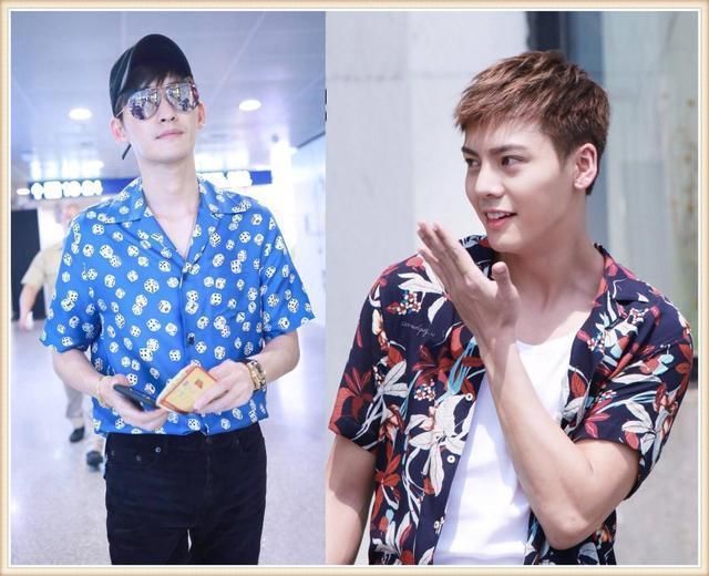 没陈伟霆少年感真别穿印花衬衫，像张翰一样穿成油腻大叔就尴尬了