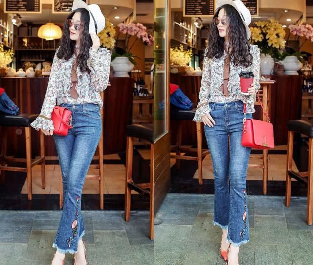 「小衫」今年3月超流行“九分裤+小衫”时髦炸显瘦又显腿长