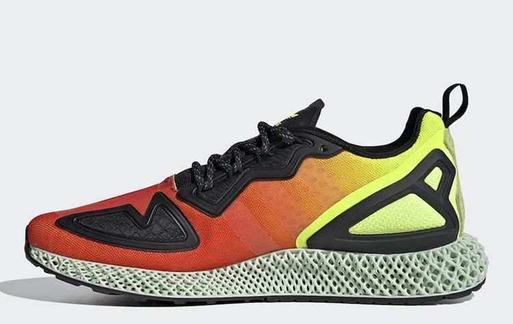  [adidas]橙黄渐变配色热情十足！这双adidas ZX 2K 4D你打几分